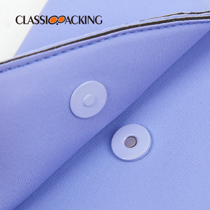mini toiletry bag button closure